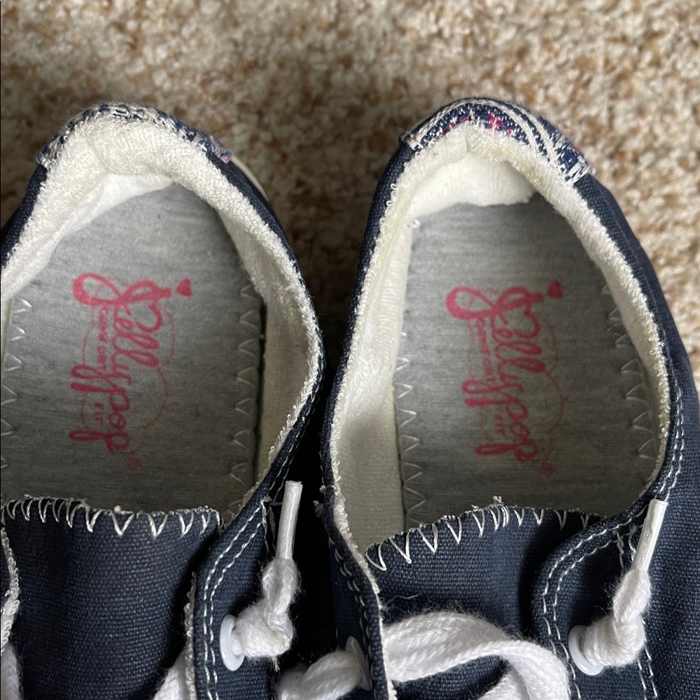 Jellypop Dallas Navy Blue Sneakers Size 8.5 - Picture 3 of 6
